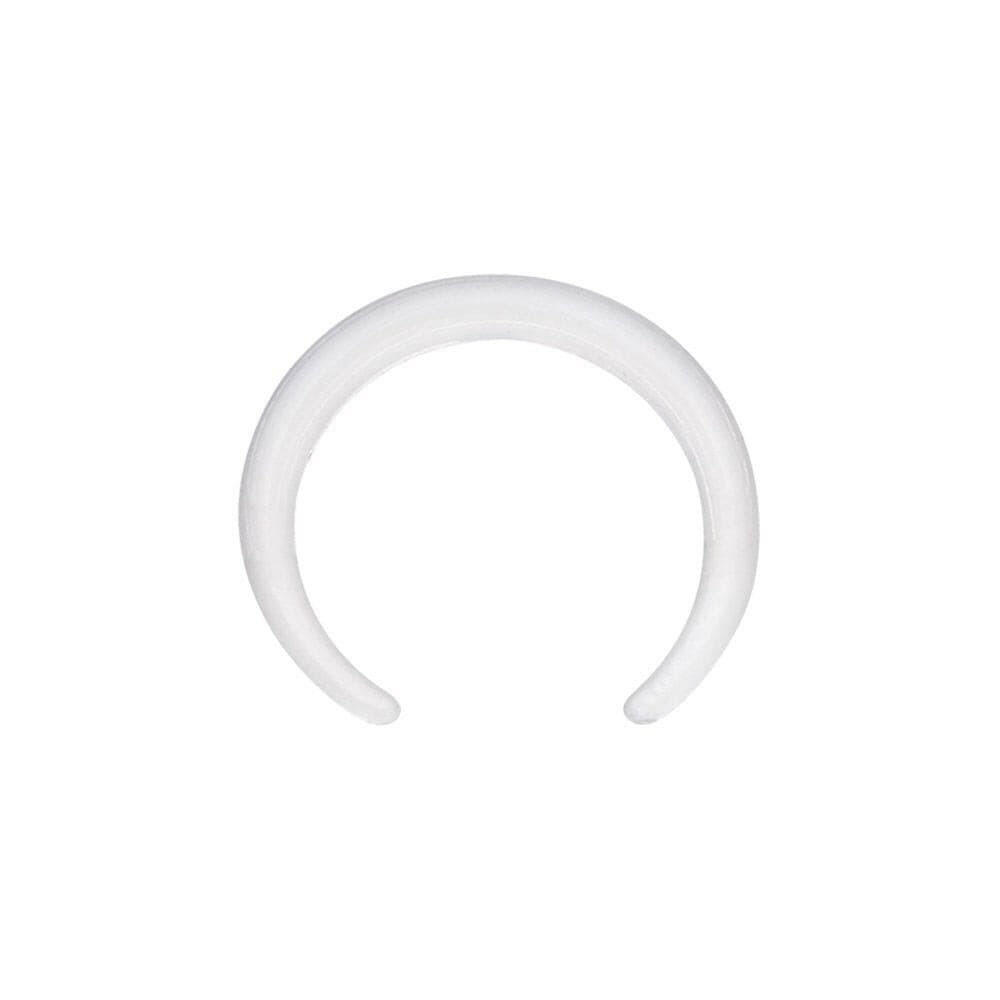 Soft Touch Bio Flexible Septum Pincher Ring Septum Ring Impulse Piercings 16 GA (1.2mm) Clear