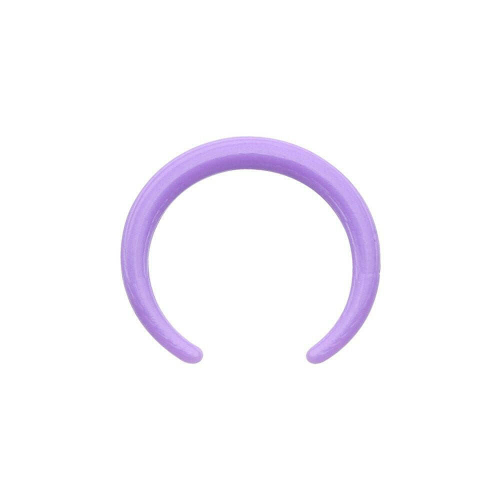 Soft Touch Bio Flexible Septum Pincher Ring Septum Ring Impulse Piercings 16 GA (1.2mm) Purple