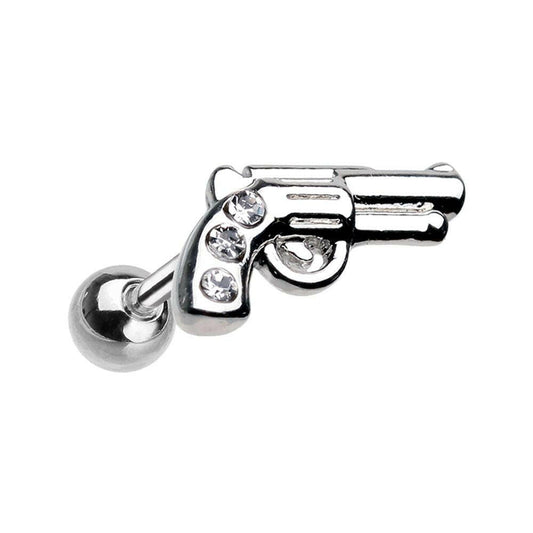 Sparkle Gun Pistol Cartilage Tragus Earring Cartilage Earring Impulse Piercings