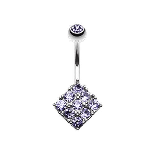 Sparkle Overload Belly Button Ring Navel Ring Impulse Piercings Tanzanite