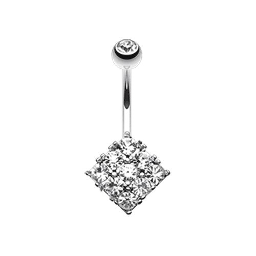 Sparkle Overload Belly Button Ring Navel Ring Impulse Piercings Clear