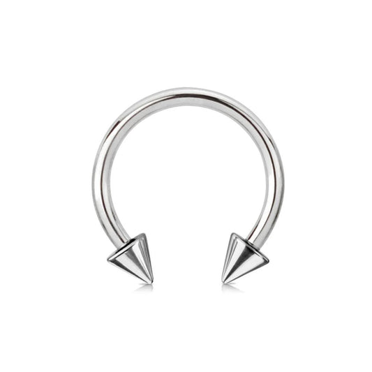 Spikes 316L Surgical Stainless Steel Circular Barbells Barbell Skin Metals