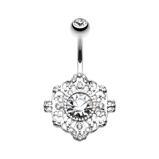 Spiritual Mandala Belly Button Ring Navel Ring Impulse Piercings