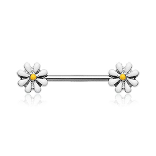 Spring Blossom Flower Nipple Barbell Ring Nipple Ring Impulse Piercings