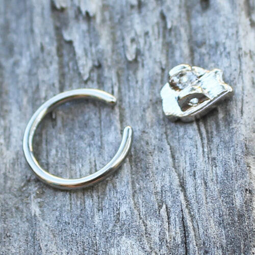 Stainless Panda Snap-in Captive Bead Ring / Septum Ring Septum Ring Impulse Piercings