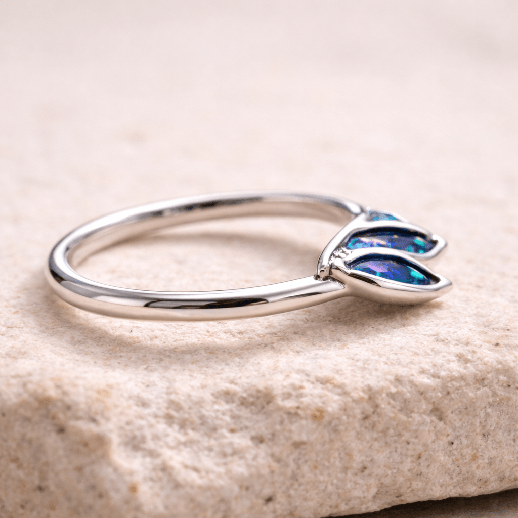 Stainless Steel Abalone Shell Angel Wing Snap-in Captive Bead Ring / Septum Ring Septum Ring Skin Metals