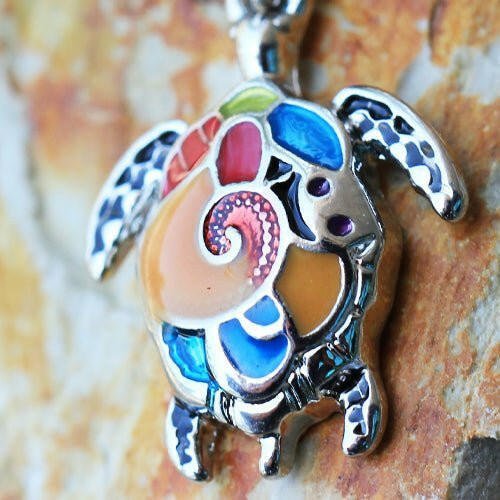 Stainless Steel Aloha Sea Turtle Dangle Navel Ring