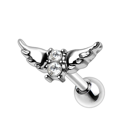 Stainless Steel Angel Wings Cartilage Earring