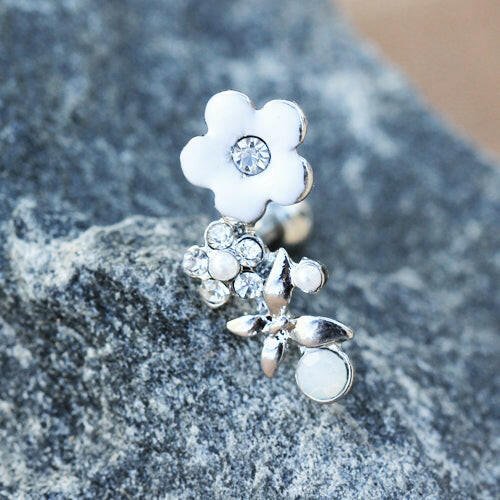 Stainless Steel Art of Brilliance Flower Field Cartilage Earring Cartilage Earring Impulse Piercings