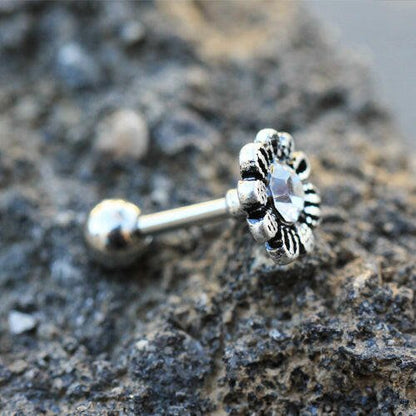 Stainless Steel Avant Garde Daisy Flower Cartilage Earring Cartilage Earring Impulse Piercings