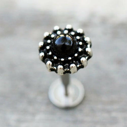 Stainless Steel Black Pearl Labret Labret Impulse Piercings