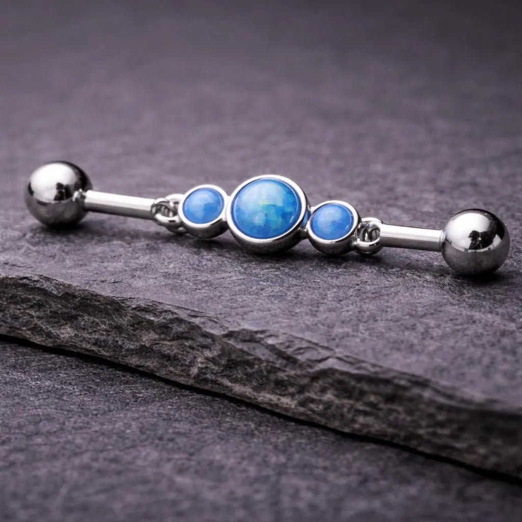 Stainless Steel Blue Bubble Chain Industrial Barbell Industrial Barbell Skin Metals