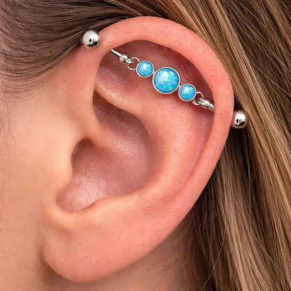 Stainless Steel Blue Bubble Chain Industrial Barbell Industrial Barbell Skin Metals