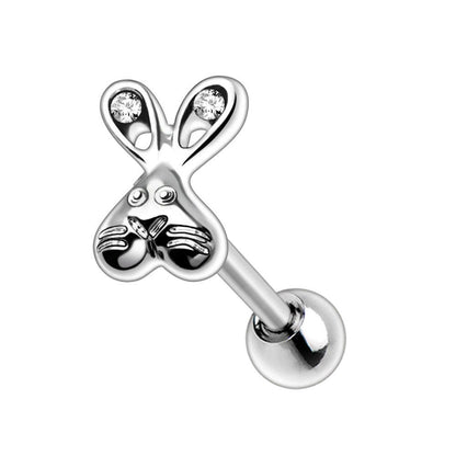 Stainless Steel Bunny Cartilage Earring Cartilage Earring Impulse Piercings