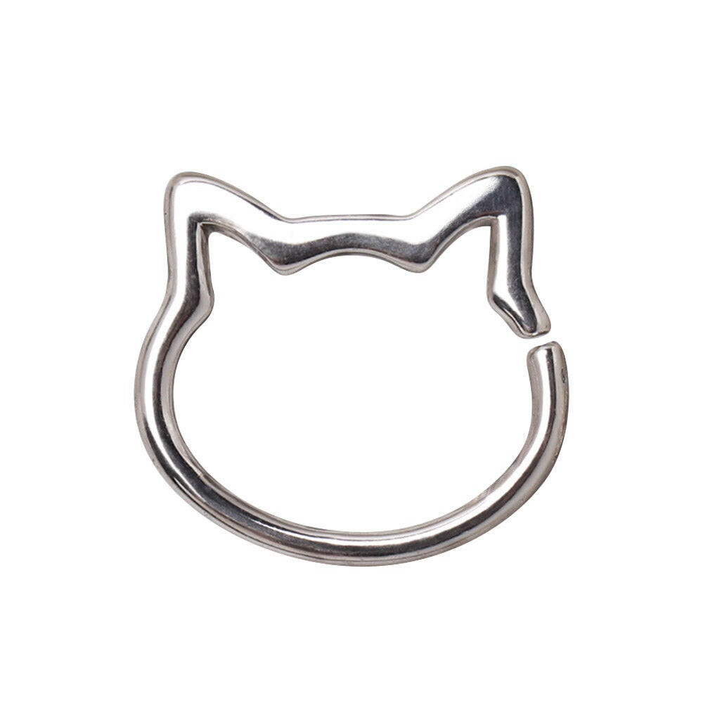 Stainless Steel Cat Seamless Ring / Cartilage Earring Cartilage Earring Impulse Piercings