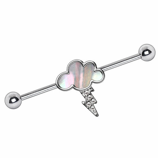 Stainless Steel Cloud and Lighting Industrial Barbell