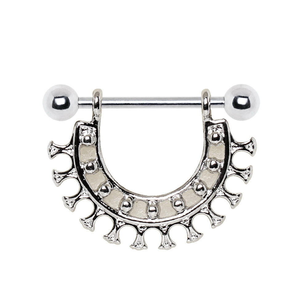 Stainless Steel Collar Nipple Shield Nipple Ring Impulse Piercings