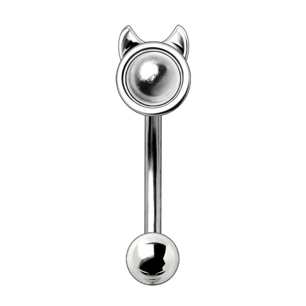 Stainless Steel Devil Eyebrow Ring Eyebrow Ring Impulse Piercings