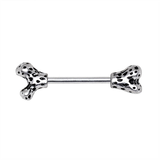 Stainless Steel Doggy Bone Nipple Bar Nipple Ring Impulse Piercings