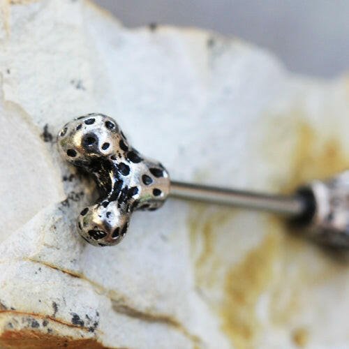 Stainless Steel Doggy Bone Nipple Bar Nipple Ring Impulse Piercings