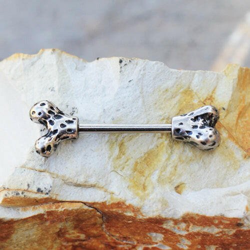 Stainless Steel Doggy Bone Nipple Bar Nipple Ring Impulse Piercings