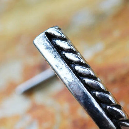 Stainless Steel Double Band L Bend Half Nose Hoop