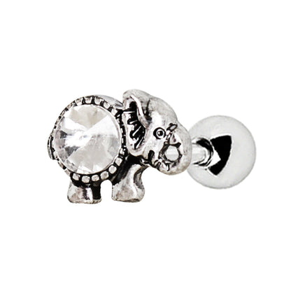 Stainless Steel Elephant Cartilage Earring Cartilage Earring Impulse Piercings 16 gaugeLength: 1/4"