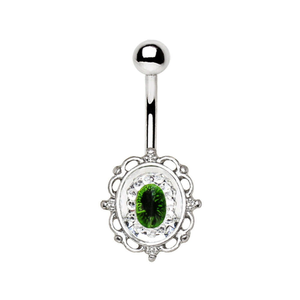 Stainless Steel Eye on the Mirror Navel Ring Navel Ring 