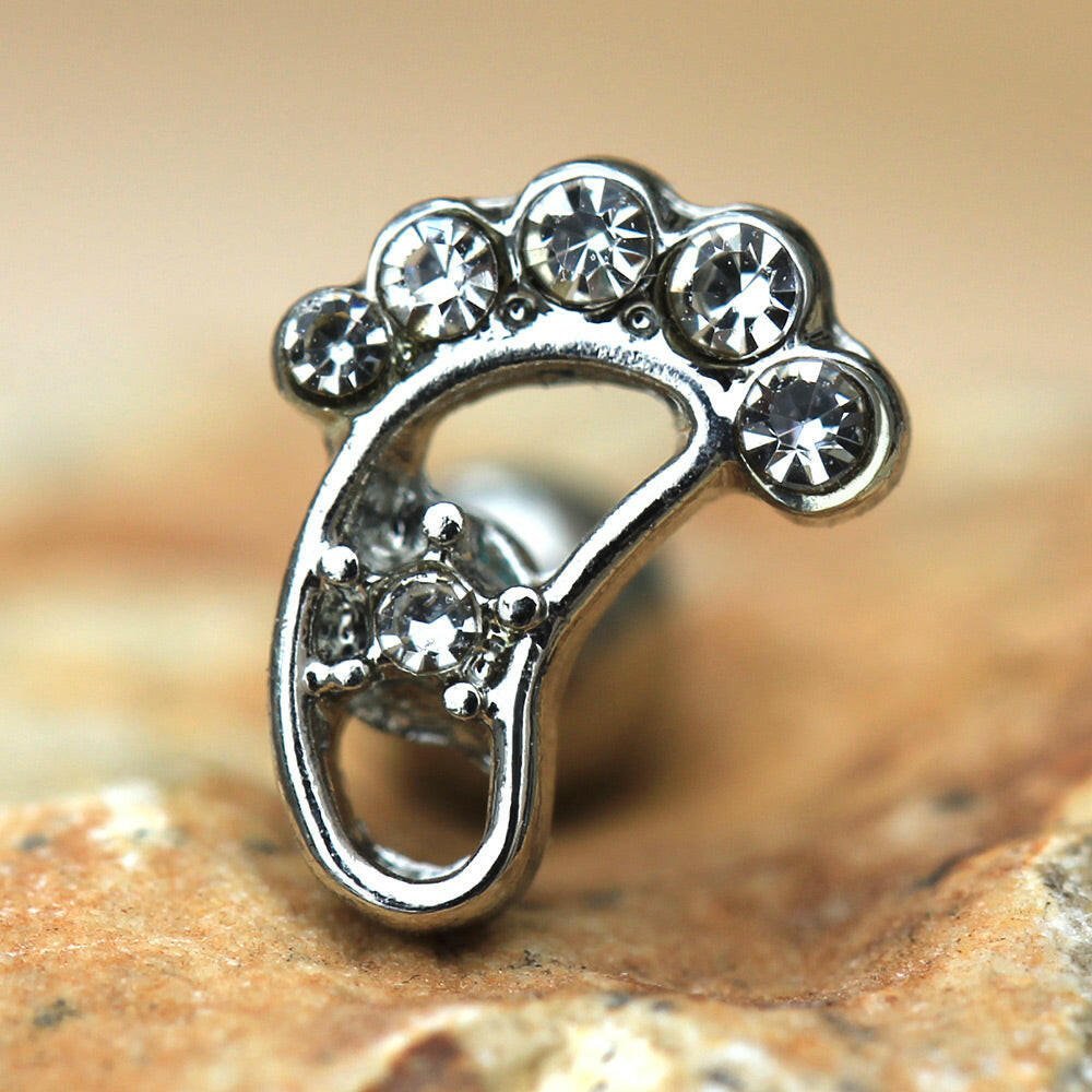 Stainless Steel Footprint Cartilage Earring