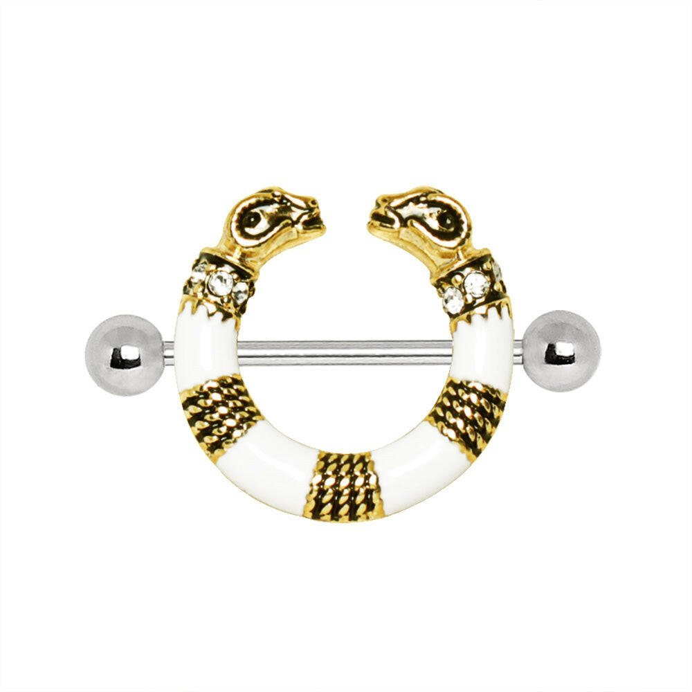 Stainless Steel Golden Ram Circular Nipple Shield