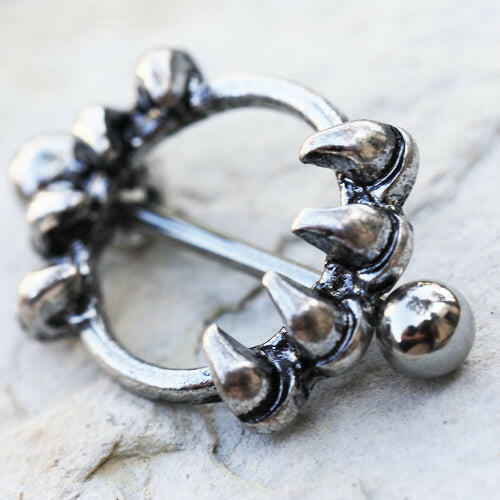 Stainless Steel Gothic Claw Nipple Jewelry Nipple Ring Impulse Piercings