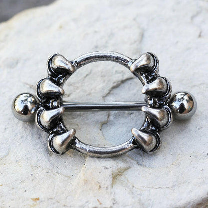 Stainless Steel Gothic Claw Nipple Jewelry Nipple Ring Impulse Piercings