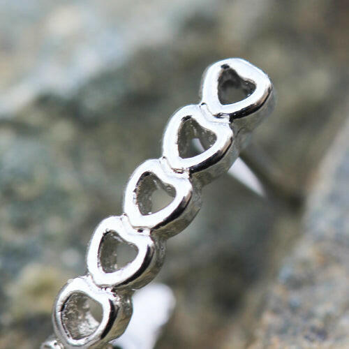 Stainless Steel Heart L Bend Half Nose Hoop