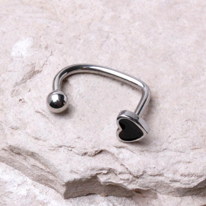 Stainless Steel Heart Loop