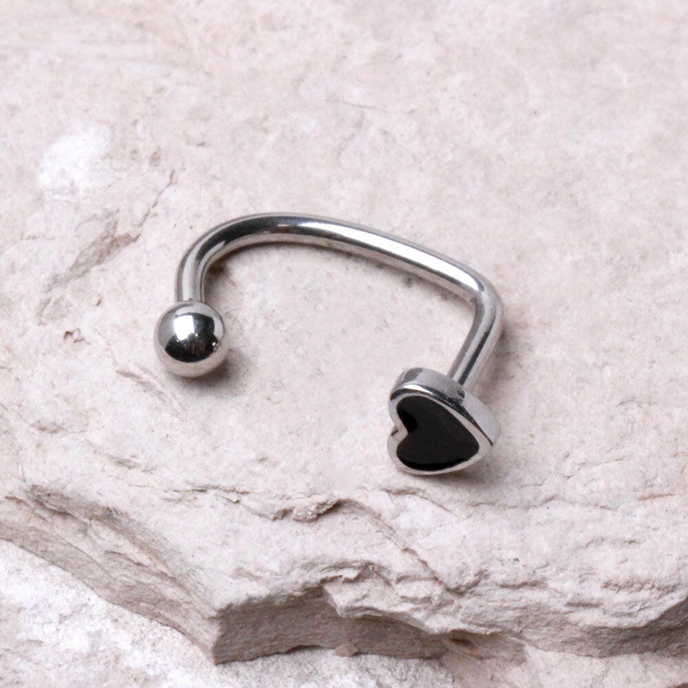 Stainless Steel Heart Loop Body Jewelry Impulse Piercings