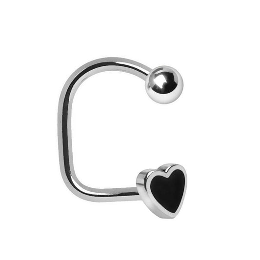 Stainless Steel Heart Loop Body Jewelry Impulse Piercings