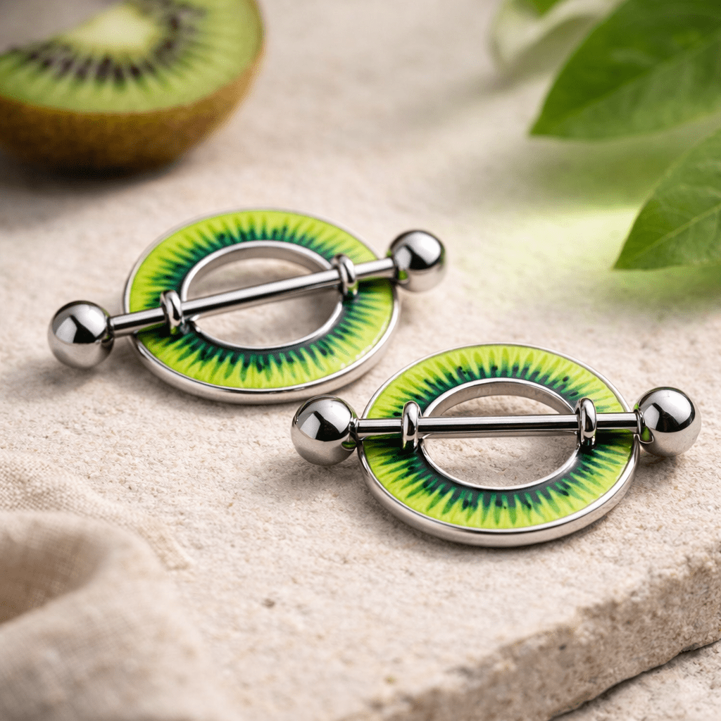 Stainless Steel Kiwi Nipple Shield Nipple Ring Impulse Piercings