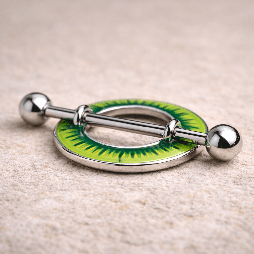 Stainless Steel Kiwi Nipple Shield Nipple Ring Impulse Piercings
