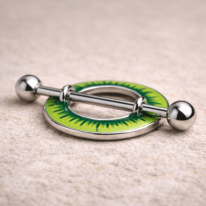 Stainless Steel Kiwi Nipple Shield Nipple Ring Impulse Piercings