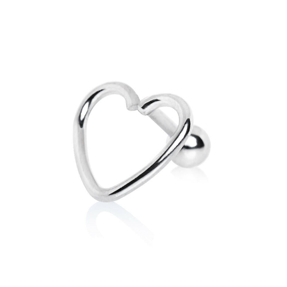 Stainless Steel Love Struck Heart Cartilage Earring