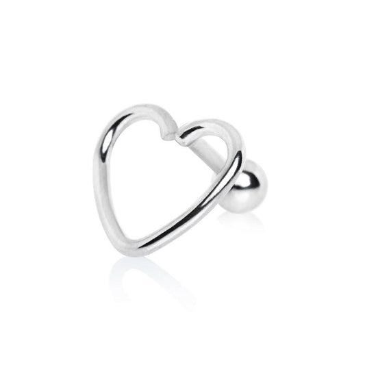 Stainless Steel Love Struck Heart Cartilage Earring