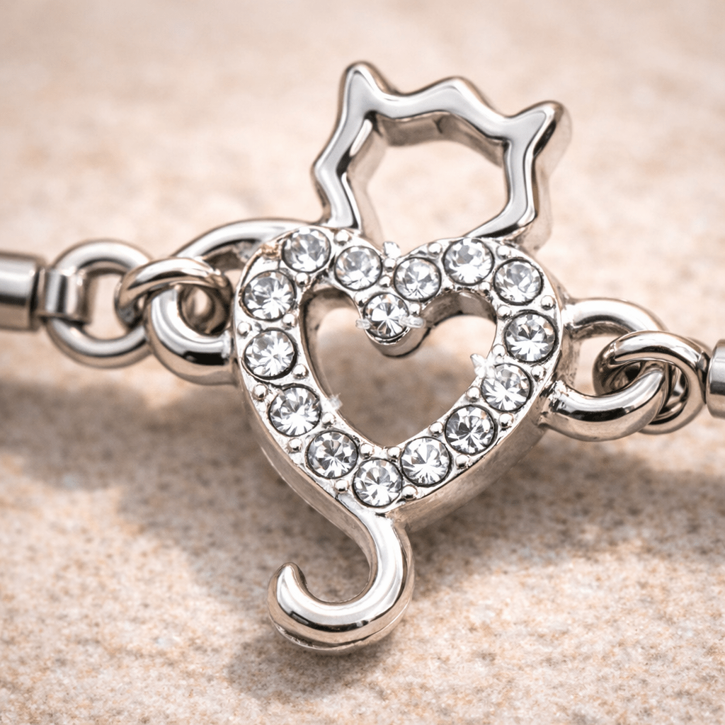 Stainless Steel Lovely Cat Chain Industrial Barbell Industrial Barbell Impulse Piercings