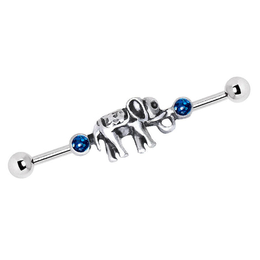Stainless Steel Lucky Elephant Industrial Barbell
