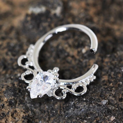 Stainless Steel Made for Royalty Annealed Ornate Seamless Ring / Septum Ring Septum Ring Impulse Piercings