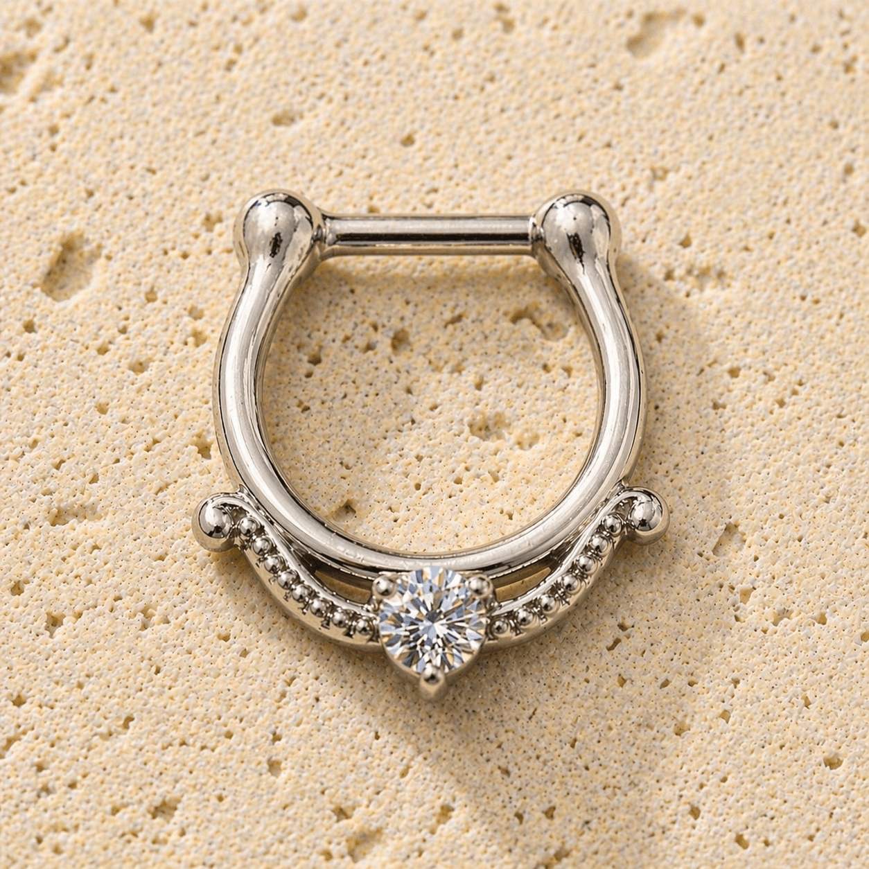 Stainless Steel Made For Royalty Royal Septum Clicker - Skin Metals