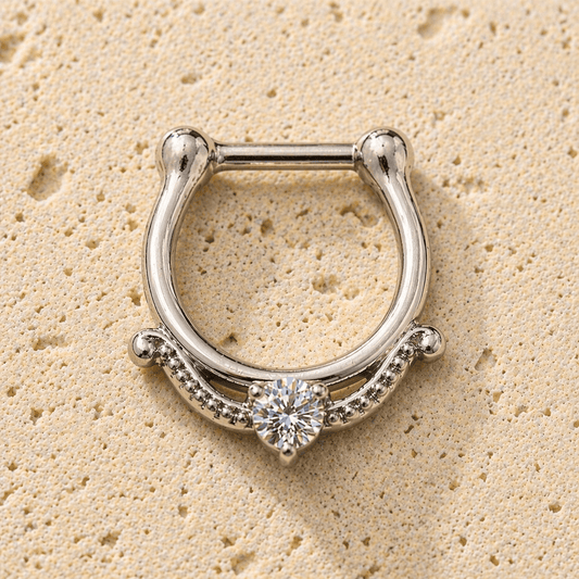 Stainless Steel Made For Royalty Royal Septum Clicker - Skin Metals