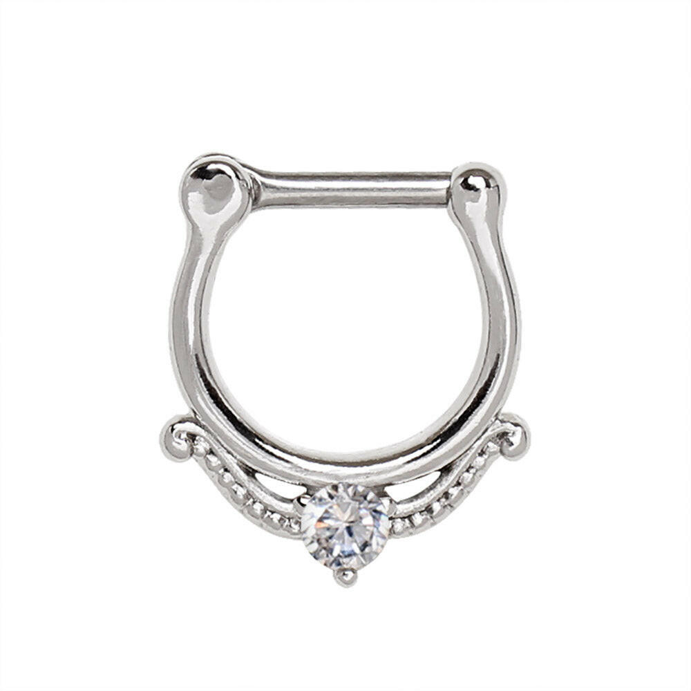 Stainless Steel Made For Royalty Royal Septum Clicker Septum Ring Impulse Piercings