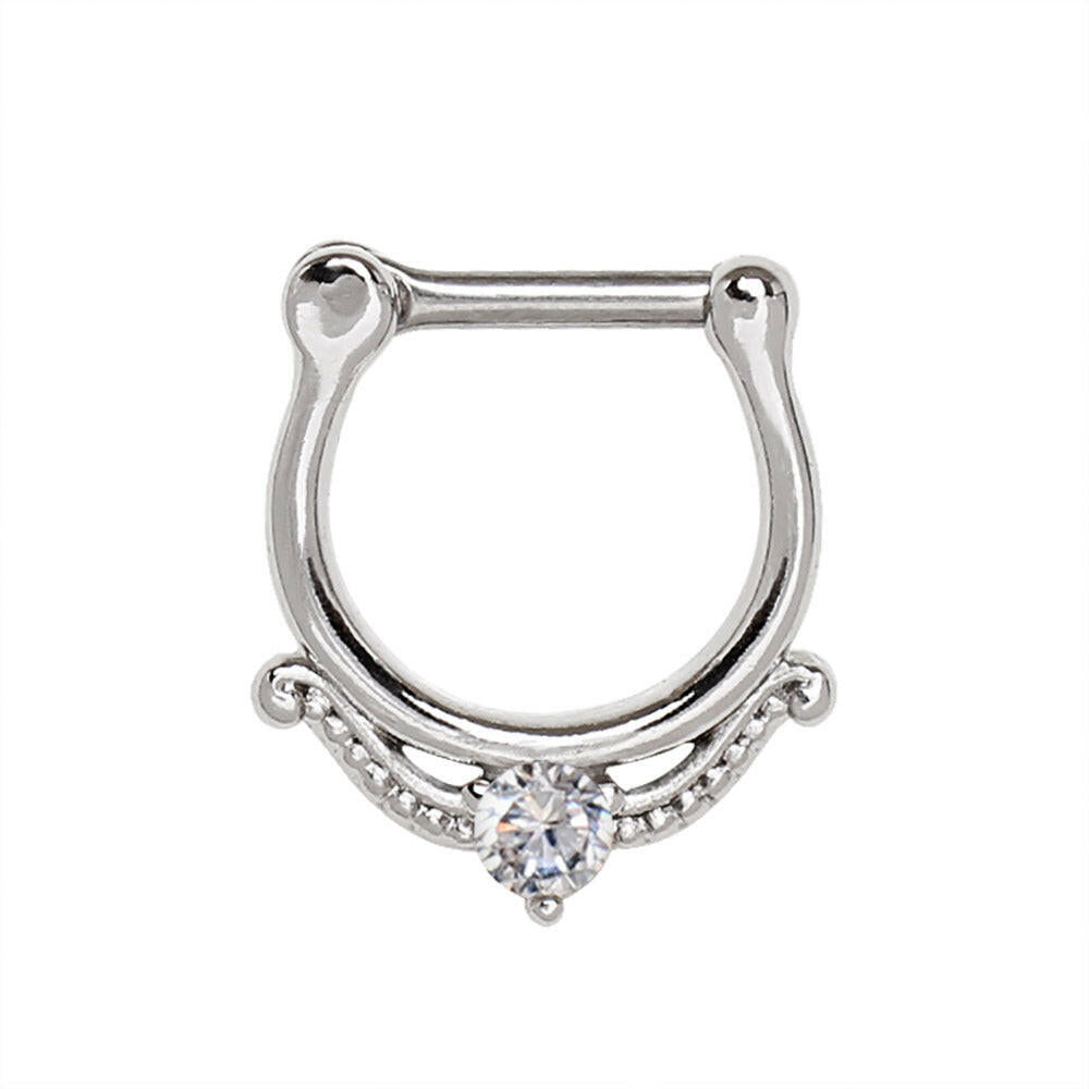 Stainless Steel Made For Royalty Royal Septum Clicker Septum Ring