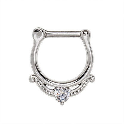 Stainless Steel Made For Royalty Royal Septum Clicker Septum Ring