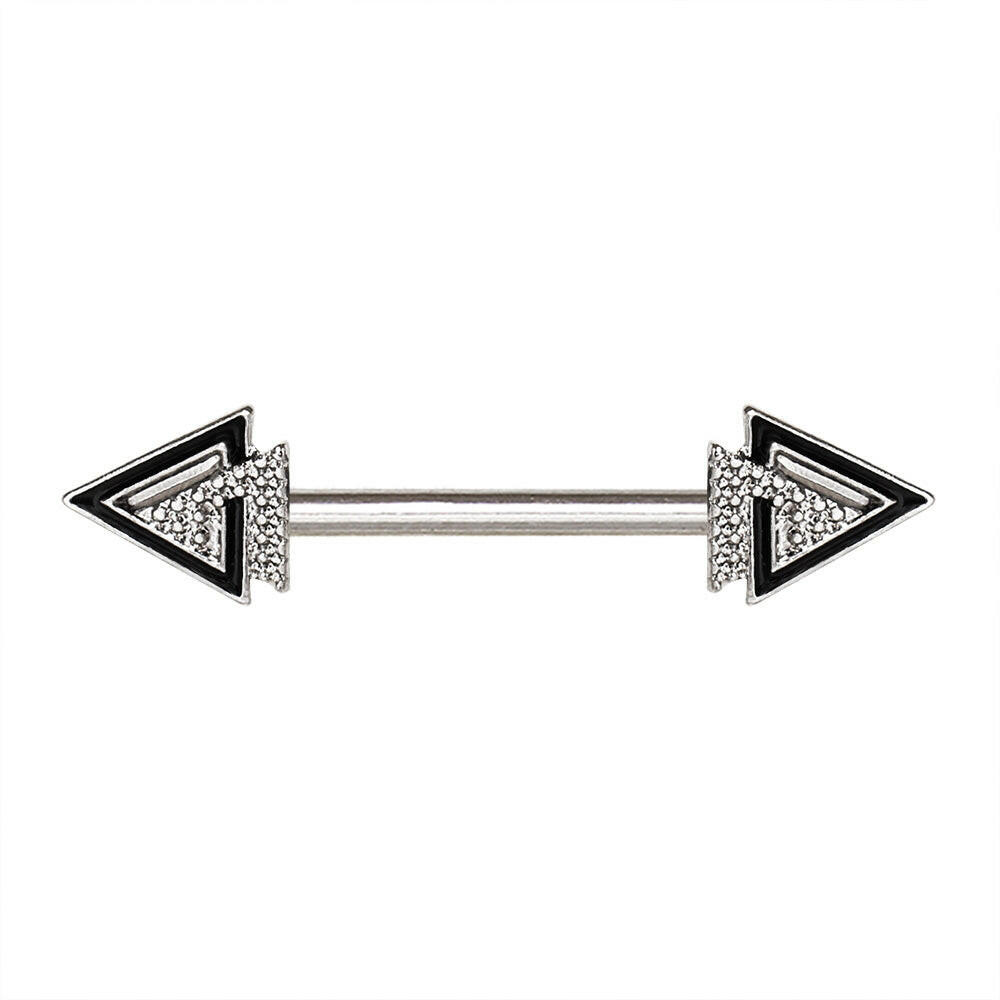 Stainless Steel Modern Multi-Triangle Nipple Bar Nipple Ring Impulse Piercings